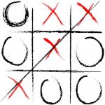 Illustrated Tic-Tac-Toe Board